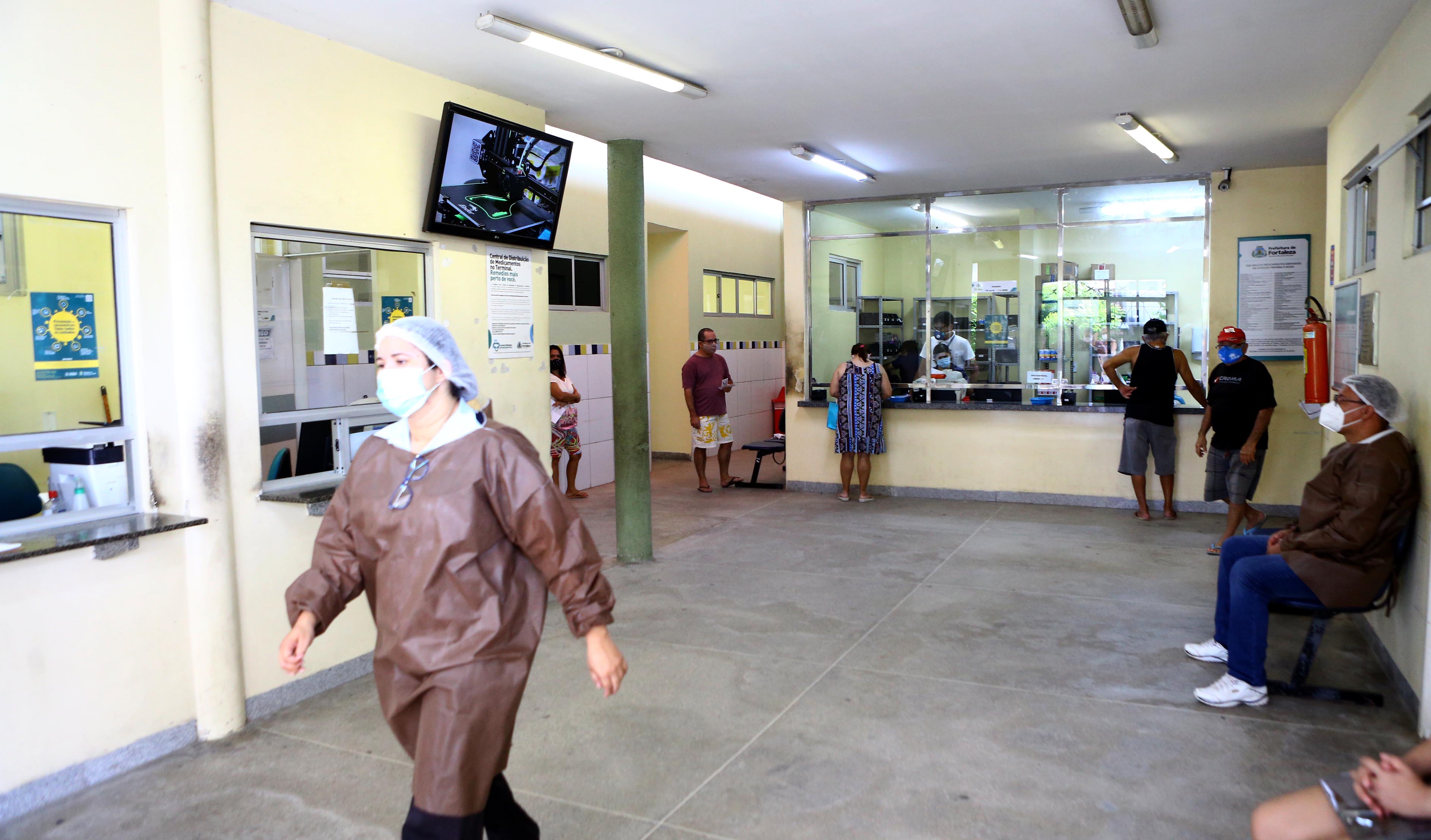 interior de um posto de saúda